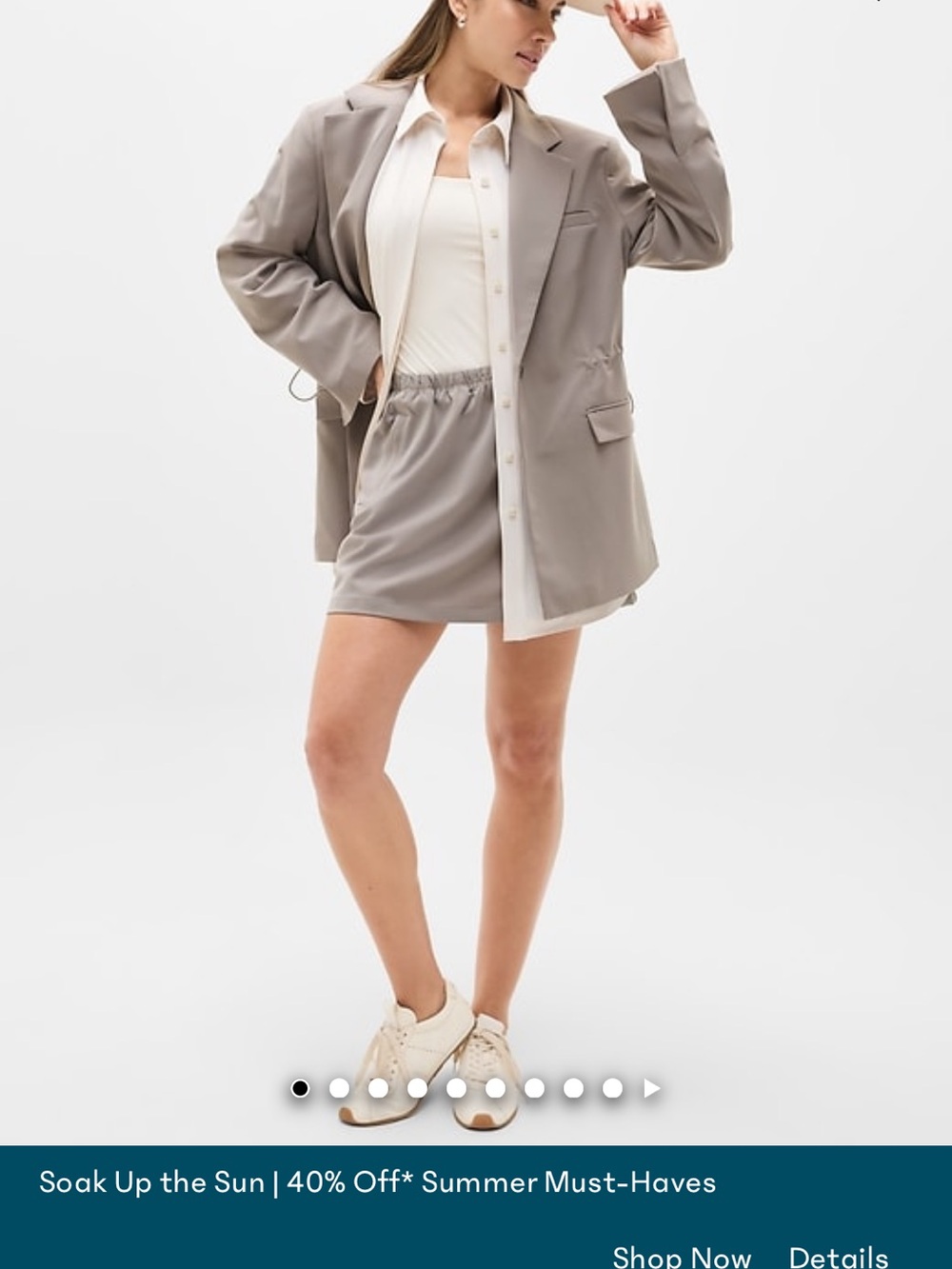 Athleta MVP Blazer in Mortar mushroom - Picture 5 of 5